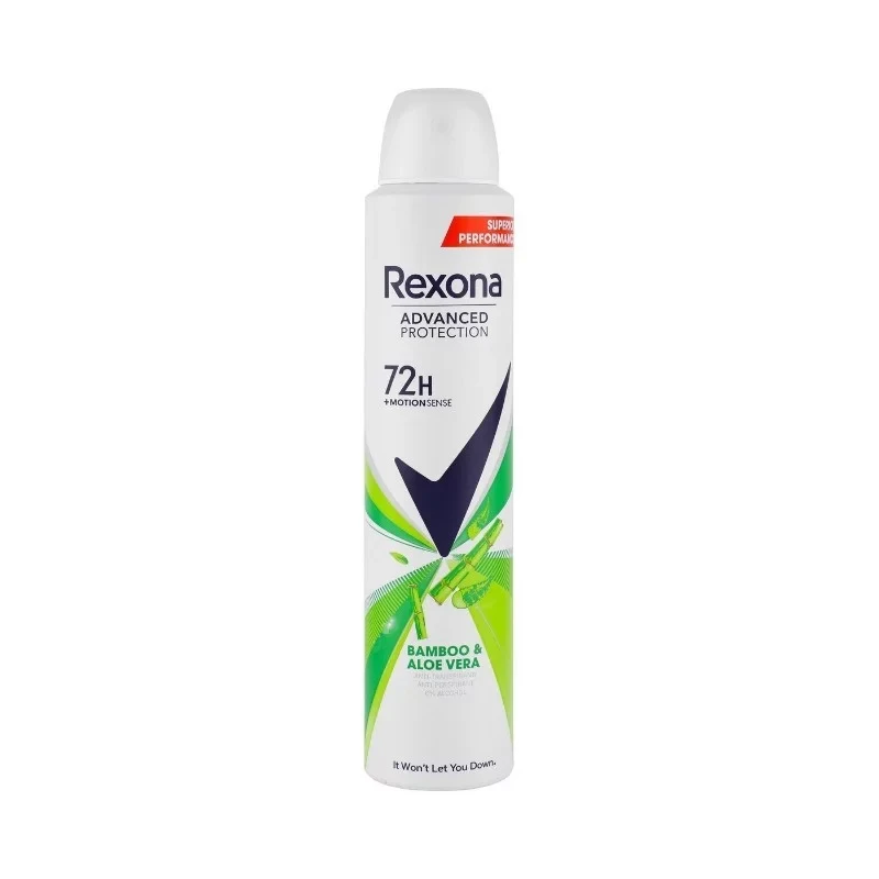 Rexona Advanced Bamboo and Aloe Vera Deodorant Spray 200 ml for Long-Lasting Freshness and Dryness - Rexona