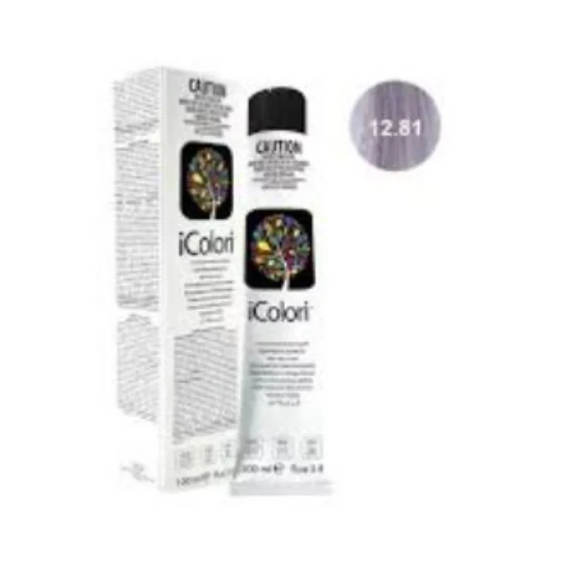 Kaypro Icolori Hair Color Cream 100 ml Shade 12.81 Very Light Blonde High Lift Professional Salon Quality - Kaypro