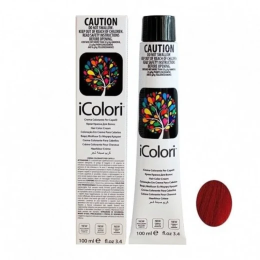 Kaypro Icolori Professional Hair Color 100 ml Vivid Red Shade for Vibrant and Even Coverage Kaypro Icolori Professional Hair Color 100 ml Vivid Red Shade for Vibrant and Even Coverage
