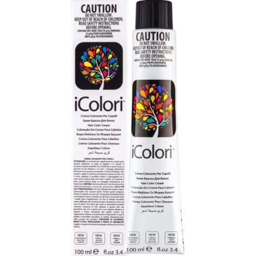 Kaypro Icolori Professional Hair Color Dark Grey 100 ml Tube for Salon Use and At Home