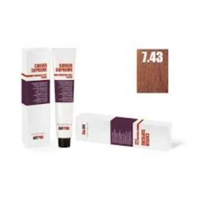 Kaypro Caviar Supreme Hair Color 7.43 Rich Luminous Blonde 100 Ml Professional Salon Formula - Kaypro