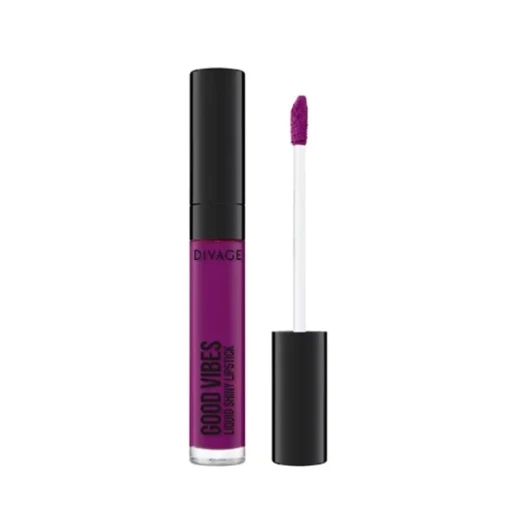 Divage Good Vibes Liquid Lipstick Shade 01 True Purple Bold Long-Lasting Matte Finish