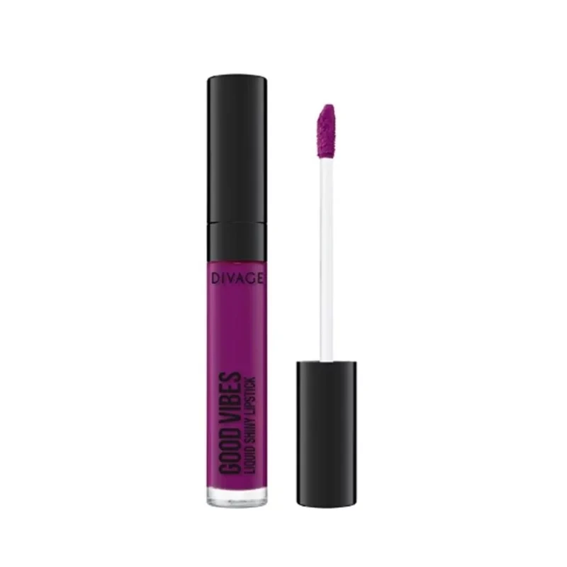 Divage Good Vibes Liquid Lipstick Shade 01 True Purple Bold Long-Lasting Matte Finish - Divage