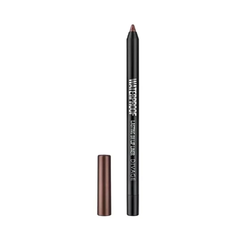 Divage Waterproof Lasting 8 Hour Lip Liner Pencil Shade 10 Wild Brown for Precise Definition and Long Wear - Divage