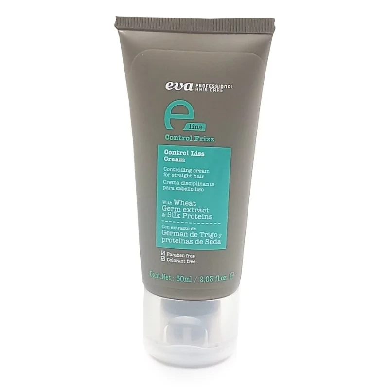 Eva Professional E-LINE Control Liss Smoothing Hair Cream 60 ml Travel Size for Frizz Control and Sleek Finish - Eva profitional