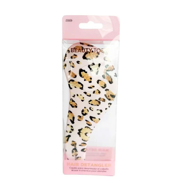 Cala Hair Detangler Brush Cheetah Girl Design Gentle Detangling for Wet or Dry Hair - Cala