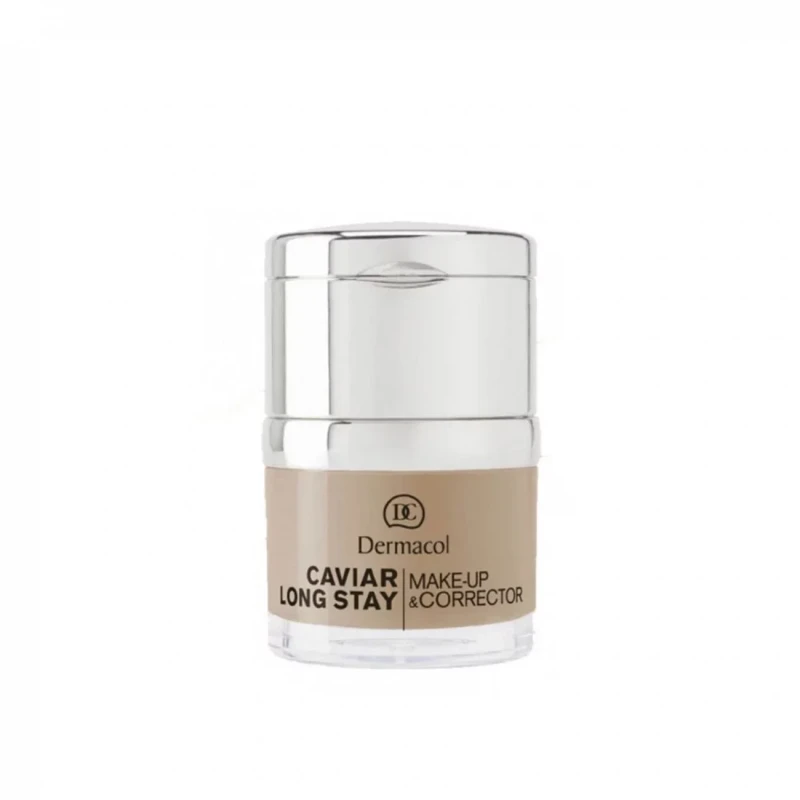 Dermacol Caviar Make-Up Long Stay Foundation Shade 5.0 Natural Finish Buildable Coverage - Dermacol