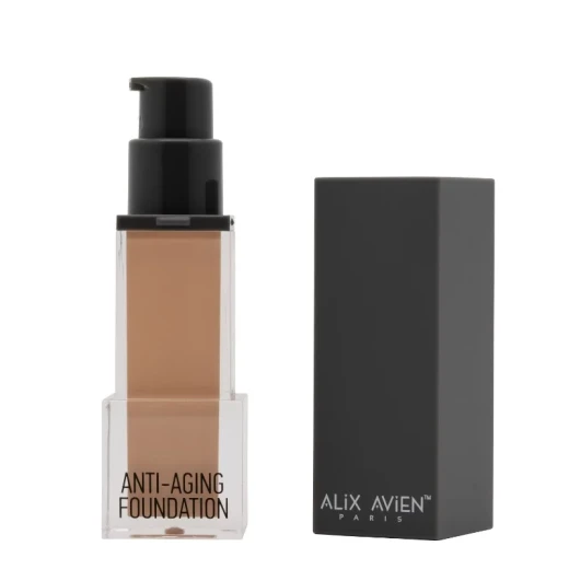 Alix Avien Anti-Aging Foundation AF502 Pale Sand Buildable Coverage Natural Finish for Fair Skin Alix Avien Anti-Aging Foundation AF502 Pale Sand Buildable Coverage Natural Finish for Fair Skin