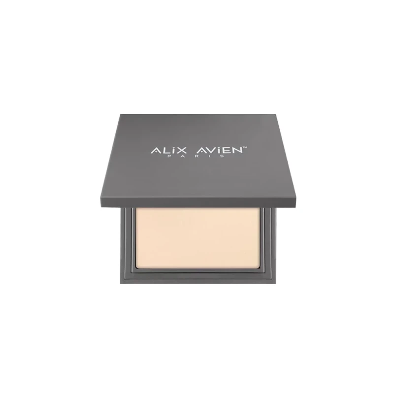 Alix Avien Compact Powder P01 Porcelain for Smooth Skin and Shine Reduction - Alix Avien