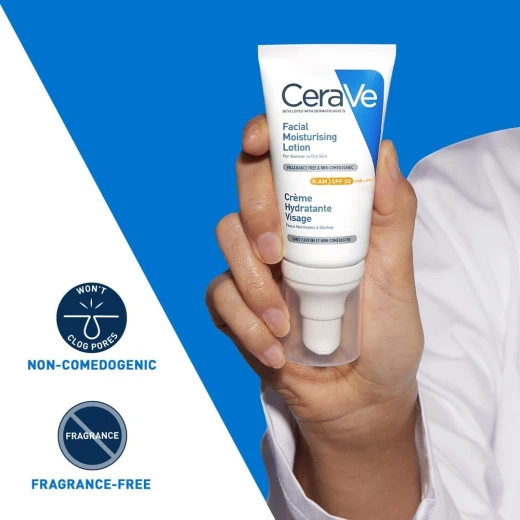 CeraVe AM Facial Moisturizing Lotion SPF 50, Daily Lightweight Moisturizer for Normal to Dry Skin, 52ml - CeraVe - Image 7