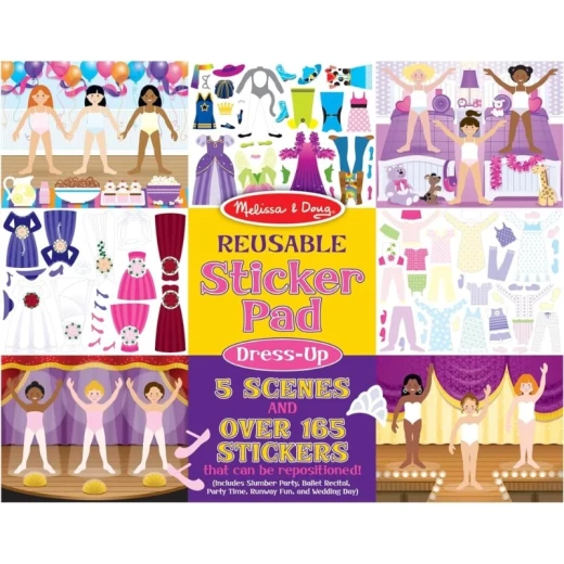 Reusable Sticker Pad- Dress Up Reusable Sticker Pad- Dress Up