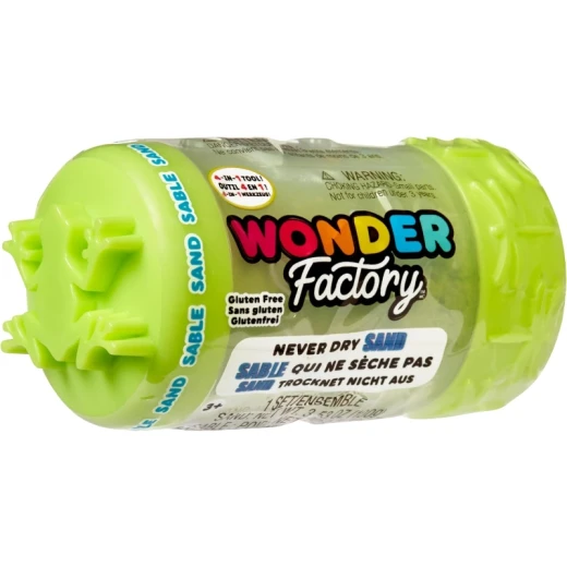 Wonder Factory Never Dry Single Sand - Lime Green - Mga entertainment - Image 2