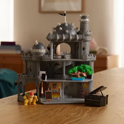 Nintendo Super Mario Galaxy Movie Deluxe Bowser Castle Playset, Large Collectible Playset Inspired by Bowser’s Castle, Featuring Detailed Design for Action Play and Display - Jakks Pacific - Image 5