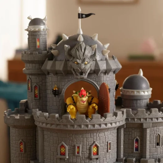 Nintendo Super Mario Galaxy Movie Deluxe Bowser Castle Playset, Large Collectible Playset Inspired by Bowser’s Castle, Featuring Detailed Design for Action Play and Display - Jakks Pacific - Image 7