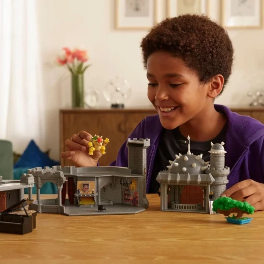 Nintendo Super Mario Galaxy Movie Deluxe Bowser Castle Playset, Large Collectible Playset Inspired by Bowser’s Castle, Featuring Detailed Design for Action Play and Display - Jakks Pacific - Image 8