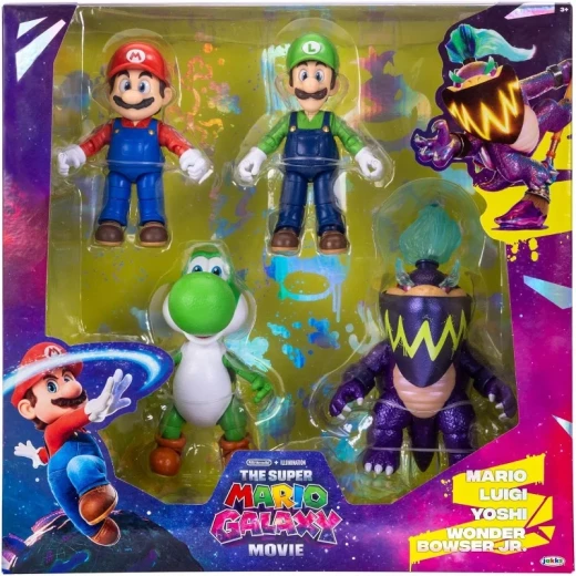 Nintendo Super Mario Galaxy Movie 5-Inch Figures 4-Pack, Collectible Action Figure Set Inspired by Super Mario Universe, Featuring Detailed Characters for Play and Display Nintendo Super Mario Galaxy Movie 5-Inch Figures 4-Pack, Collectible Action Figure Set Inspired by Super Mario Universe, Featuring Detailed Characters for Play and Display