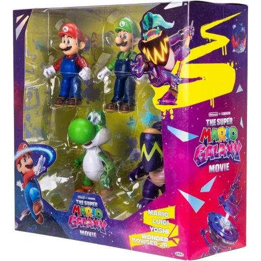 Nintendo Super Mario Galaxy Movie 5-Inch Figures 4-Pack, Collectible Action Figure Set Inspired by Super Mario Universe, Featuring Detailed Characters for Play and Display - Jakks Pacific - Image 3