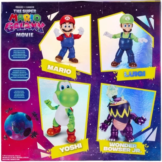 Nintendo Super Mario Galaxy Movie 5-Inch Figures 4-Pack, Collectible Action Figure Set Inspired by Super Mario Universe, Featuring Detailed Characters for Play and Display - Jakks Pacific - Image 7