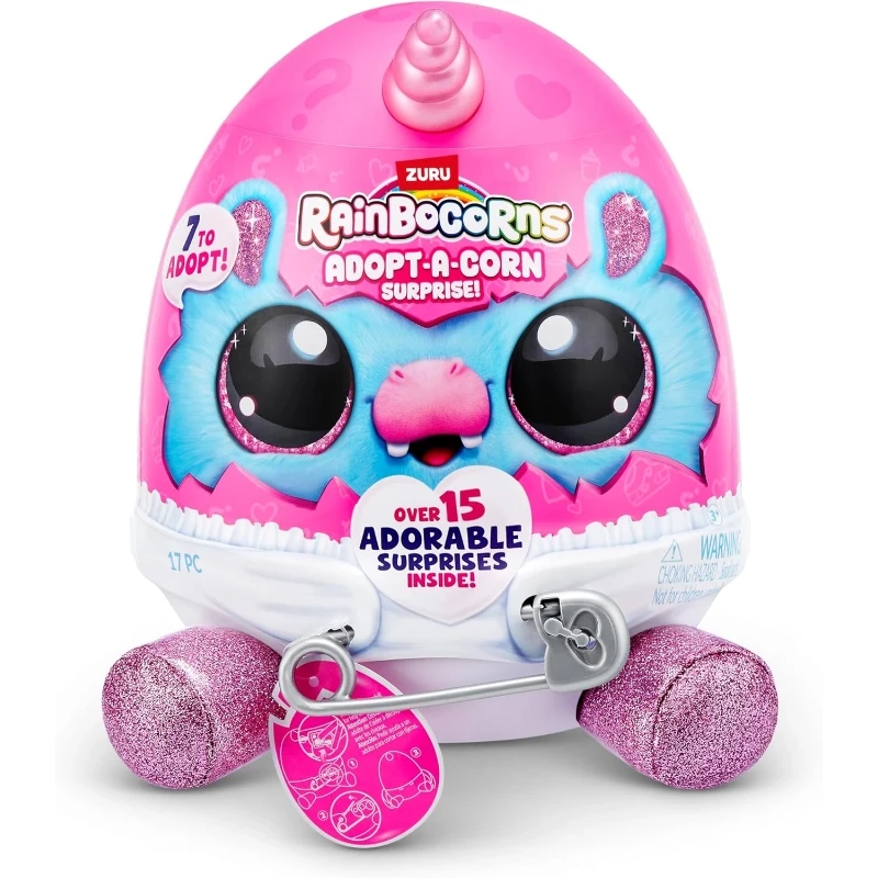 Rainbocorns Adopt-A-Corn – Adopt a Brand-New Bestie with Surprise Accessories and Cuddly Fun Inside - Zuru