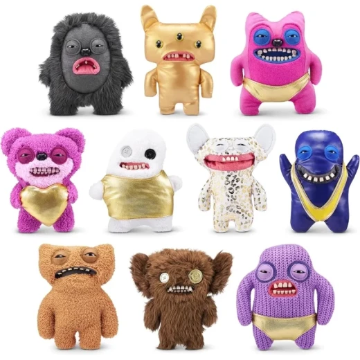Fuggler 9-Inch Gold Fuggs Plush Series 1 – Splodge, Collectible Quirky Gold Plush Toy with Funny Unique Character Design for Display, Gifting, and Fans - Zuru - Image 5