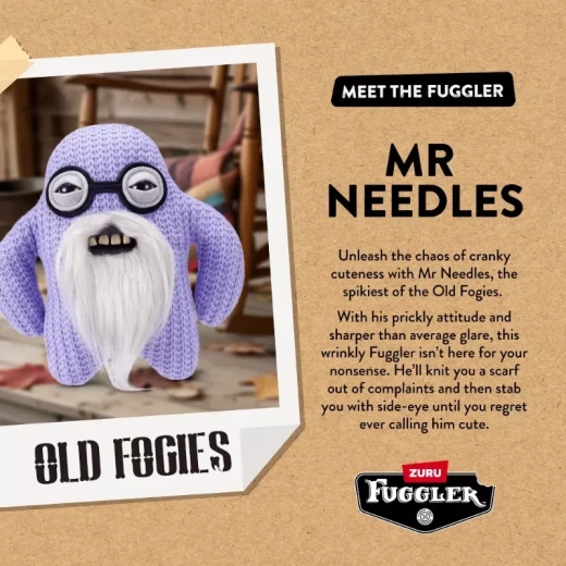 Fuggler 9-Inch Old Fogies Plush Series 1- Mr Needles - Zuru - Image 4