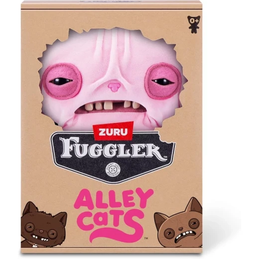 Fuggler 9-Inch Alley Cats Plush Series 1 – Wrinkle McStinkles, quirky and funny plush cat toy with a unique design, perfect for collecting, gifting, and imaginative play for kids and fans of unusual characters - Zuru - Image 2