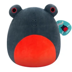 Jazwares Squishmallows- Large Plush 35.56 cm Jameel the Dark Blue Frog with Red Belly and Eyes