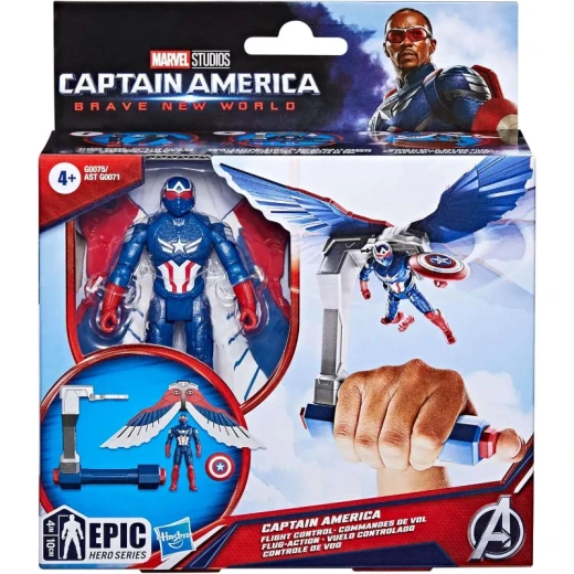Marvel Epic Hero Series Captain America: Brave New World Flight Control Figure 4-Inch Marvel Epic Hero Series Captain America: Brave New World Flight Control Figure 4-Inch