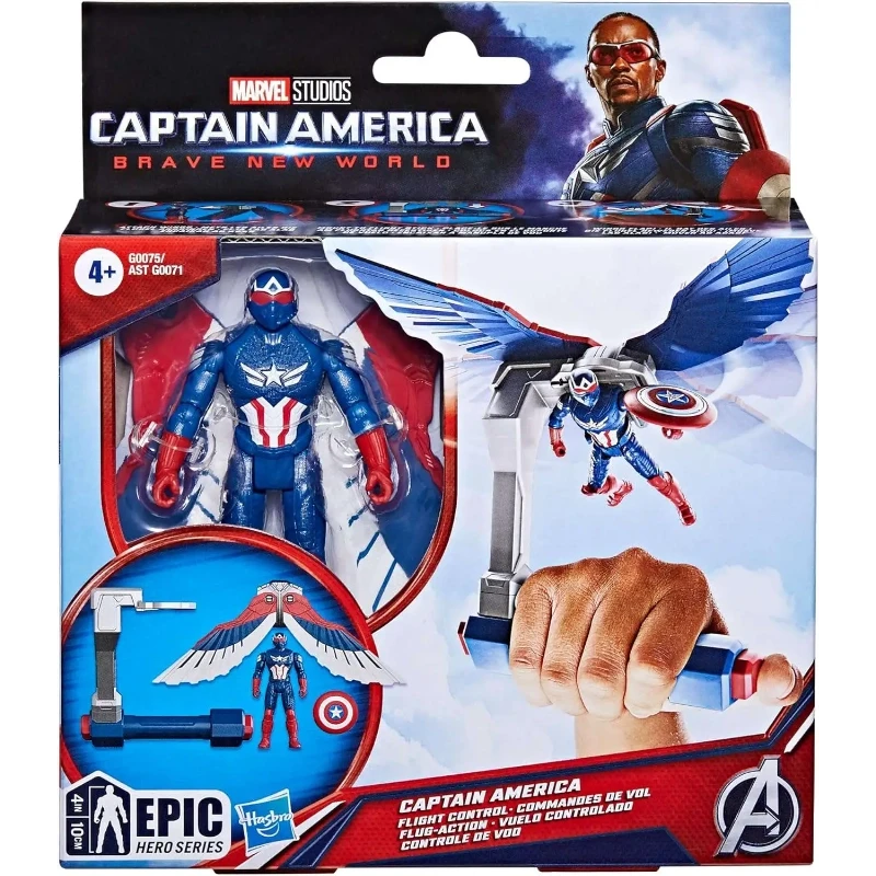 Marvel Epic Hero Series Captain America: Brave New World Flight Control Figure 4-Inch - Hasbro