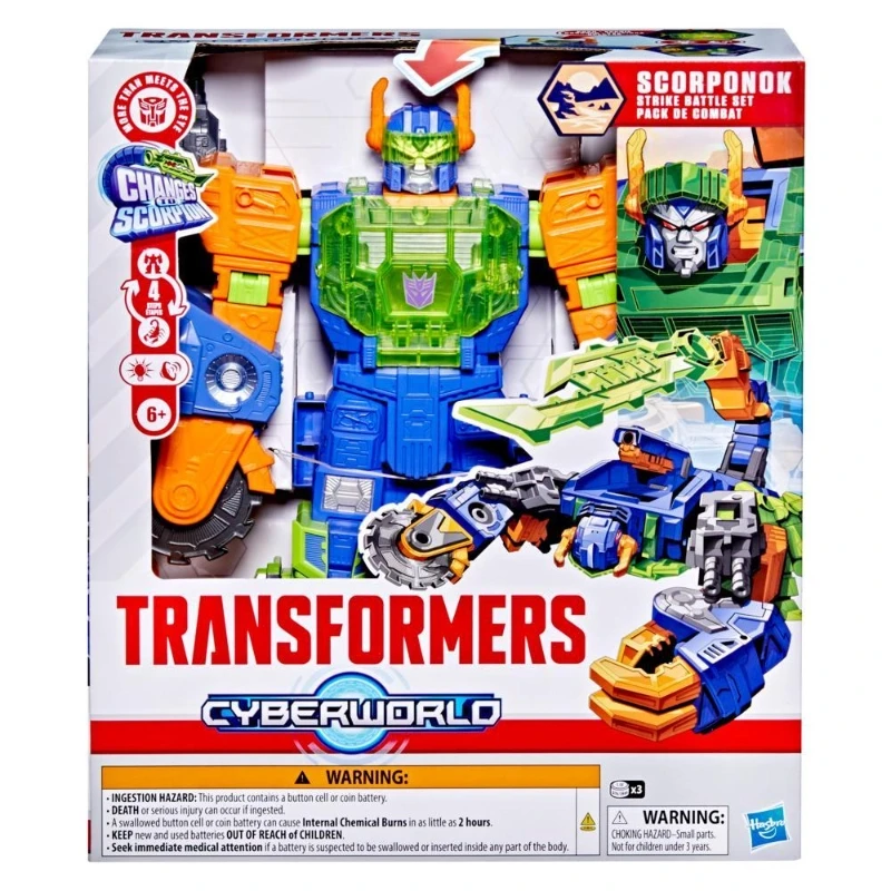 Transformers Cyberworld Scorponok Strike Battle Action Figure Playset - Hasbro