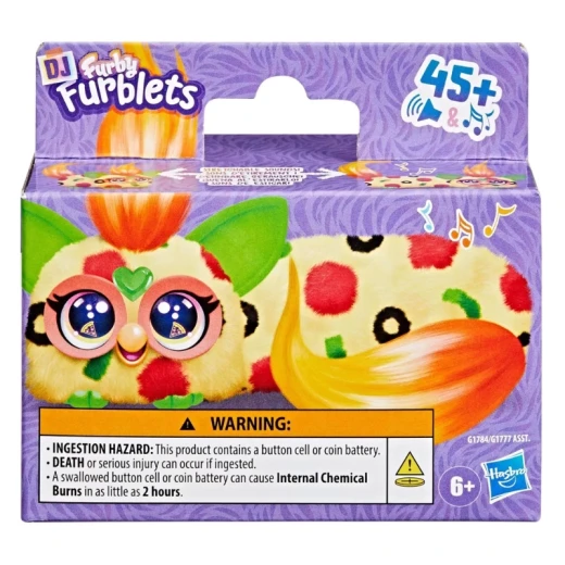 Furby DJ Furblets Mini Electronic Plush Toy- Pepp-Oh-Roni Furby DJ Furblets Mini Electronic Plush Toy- Pepp-Oh-Roni