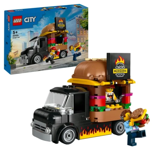 LEGO Burger Truck – 194 Pieces, Food-Themed Building Set for Kids, Fun Street Food Roleplay LEGO Burger Truck – 194 Pieces, Food-Themed Building Set for Kids, Fun Street Food Roleplay