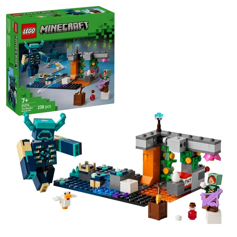 LEGO The Warden Encounter – 238 Pieces, Minecraft-Themed Building Set for Kids, Fun & Imaginative Play - LEGO