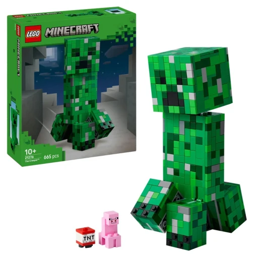 LEGO Minecraft The Creeper Set – 665 Pcs Buildable Figure with Movable Head & Legs, Hidden TNT & Mini Creeper – Toy for Kids 8+ to Build & Display LEGO Minecraft The Creeper Set – 665 Pcs Buildable Figure with Movable Head & Legs, Hidden TNT & Mini Creeper – Toy for Kids 8+ to Build & Display