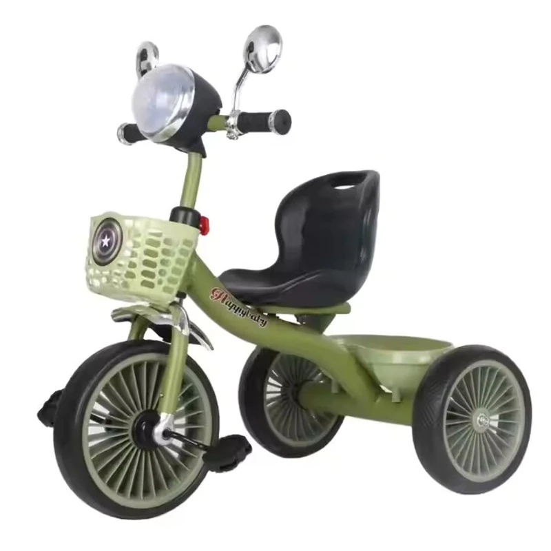 Tricycle – Side Mirrors and 2 Storage Baskets - Kids supplies and ride-on