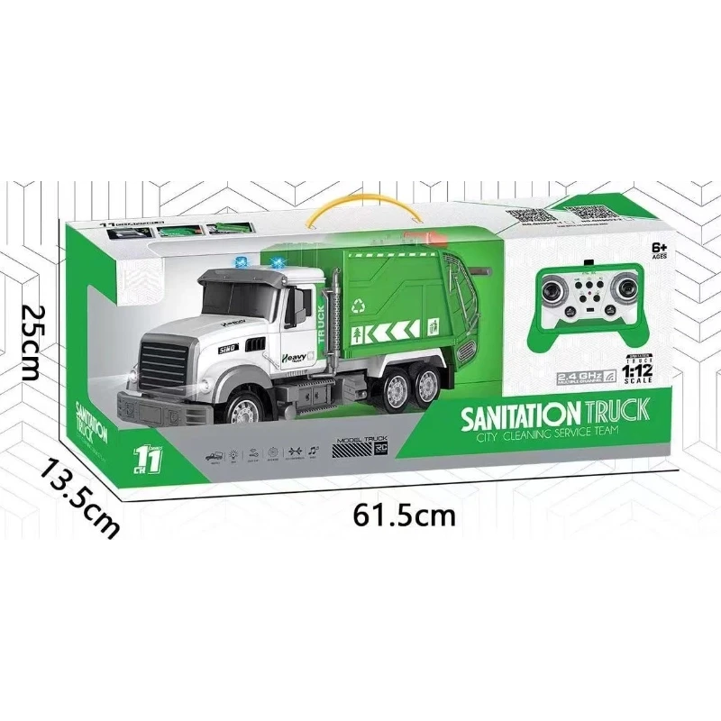 RC 1:12 Garbage Truck with Light and Music