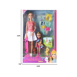 Sasha Articulated Doll Set 11.5-Inch