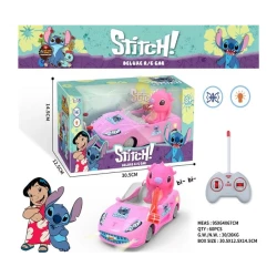 Remote Control 1:18 Stitch Car with Lights- Pink