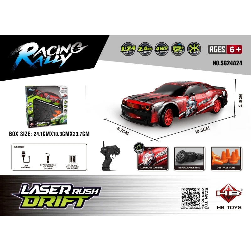RC 1:24 Stimulation 4 Wheels Drive Drift Car