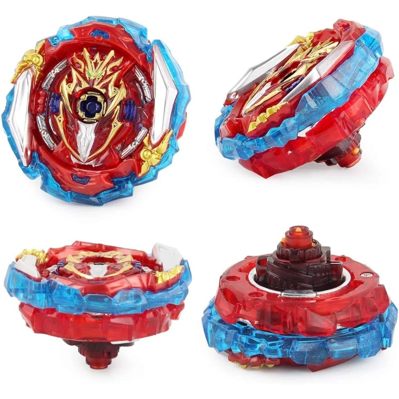 BeyBattle Burst S5 Infinite Achilles DM 1B with launcher, ripcord, sword, disc, tip & more - BeyBattle