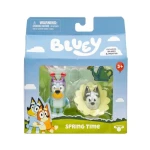 Bluey and Muffin 2-Pack Figure Playset Series 13 – Spring Time, featuring Bluey and Muffin characters in a spring-themed design, perfect for imaginative play, storytelling, and collecting for children - Bluey
