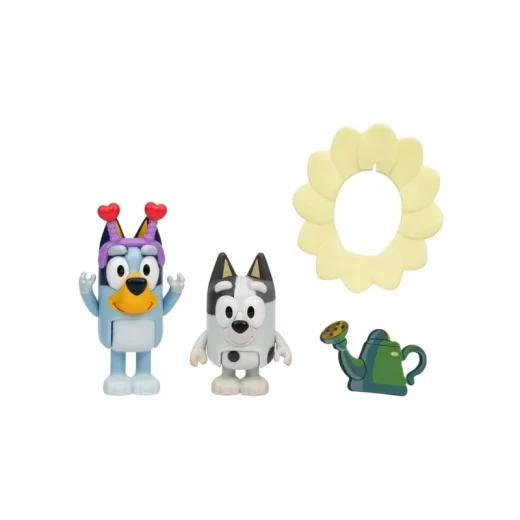 Bluey and Muffin 2-Pack Figure Playset Series 13 – Spring Time, featuring Bluey and Muffin characters in a spring-themed design, perfect for imaginative play, storytelling, and collecting for children - Bluey - Image 4