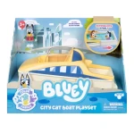 Bluey Color Change City Cat Boat Playset Series 13, featuring fun city cat boat playset with colour-changing effect, inspired by the Bluey world, designed for interactive, imaginative, and engaging play for kids - Bluey