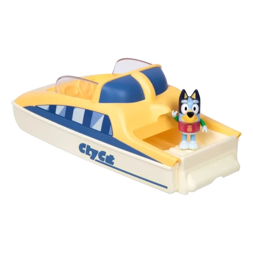 Bluey Color Change City Cat Boat Playset Series 13, featuring fun city cat boat playset with colour-changing effect, inspired by the Bluey world, designed for interactive, imaginative, and engaging play for kids - Bluey - Image 3