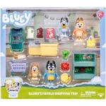 Bluey Let's Play Chef Family Shopping Trip Series 13, featuring characters and accessories inspired by a fun family shopping experience, designed for imaginative role-play, storytelling, and creative play for kids - Bluey