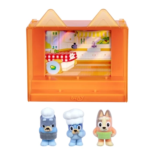 Bluey Fuzzies Episode Pack Series 1 – Pavlova, a playset inspired by the Pavlova episode from Bluey, designed to encourage imaginative play, storytelling, and recreating fun scenes for kids - Bluey - Image 3