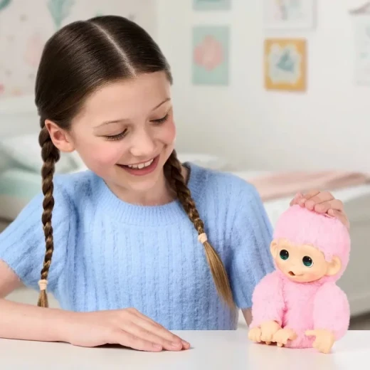 Little Live Pets My Baby Minis Monkey Single Pack Series 3 – Luna Lemon, an adorable interactive baby monkey toy designed to inspire imaginative play, nurturing fun, and exciting adventures for kids - Little Live Pets - Image 4