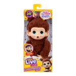 Little Live Pets My Baby Minis Monkey Single Pack Series 3 – Chikki Cherry, an adorable interactive baby monkey toy designed to inspire imaginative play, nurturing fun, and exciting adventures for kids - Little Live Pets