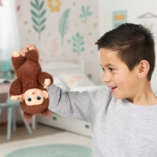 Little Live Pets My Baby Minis Monkey Single Pack Series 3 – Chikki Cherry, an adorable interactive baby monkey toy designed to inspire imaginative play, nurturing fun, and exciting adventures for kids - Little Live Pets - Image 4
