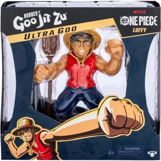 Heroes of Goo Jit Zu Ultra Goo Hero Pack – Luffy, a stretchy and squishy collectible action figure with goo-filled texture, inspired by the character Luffy, perfect for imaginative play and collecting for fans of action and anime-style heroes - Heroes - Image 2